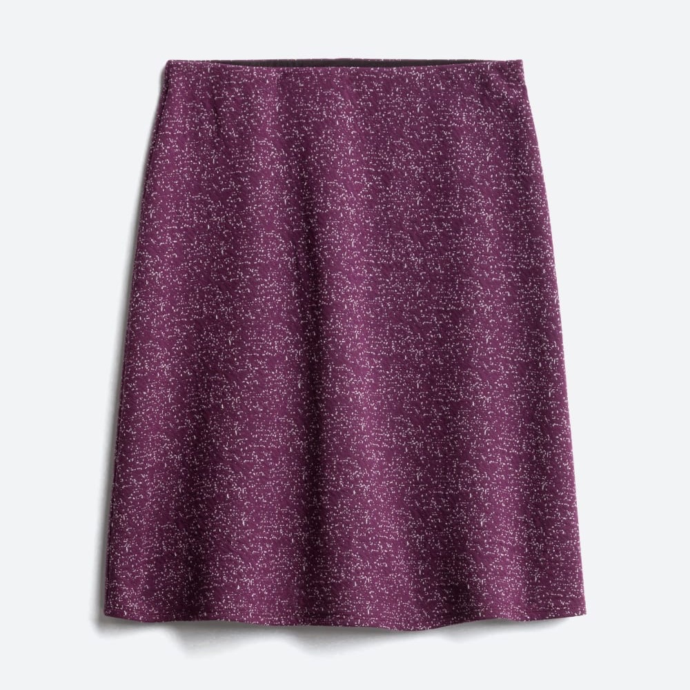 MARGARET M Purple Textured Skirt